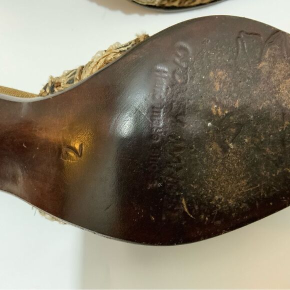 Cydney Mandel Handmade Leopard Mules Sz 7 EUC - Picture 7 of 9